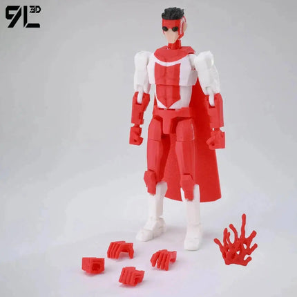 9L3D Lucky13 Dummy13 Reanimator Invinc Action Figure Toy 3D Printed Movable Doll Multi-Jointed Hero Collectible Desktop Ornament