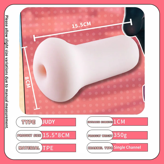 Male Masturbator Cup Realistic Soft Silicone Stroker for Men Strong Suction Adult Sex Toy for Male Use