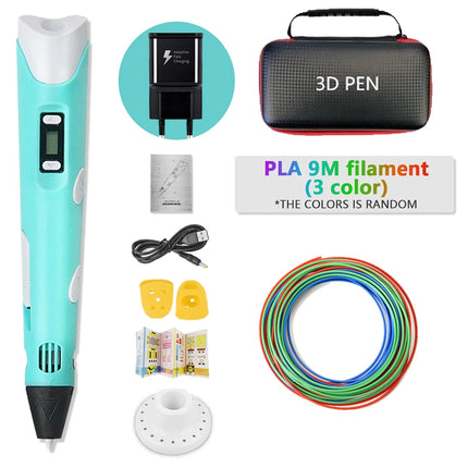 2025 Funny Set DIY 3D Pen for Kids Birthday Chrismas New Years Gift Boy Girls Creative 3D Printing Pen with PLA Filament 3D Pens