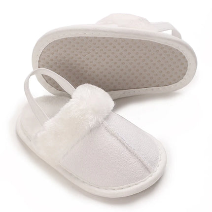 Newborn to 18 Months Children's Woolen Cotton Slippers Soft Soled Warm Baby Casual Shoes Cozy Footwear for Infants