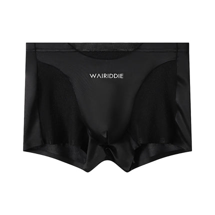 1/3PCS Luxury Satin-like Ice Silk Men Underwear Cool Breathable Double-side Mesh Men's Panties High Elastic Seamless Lingeries