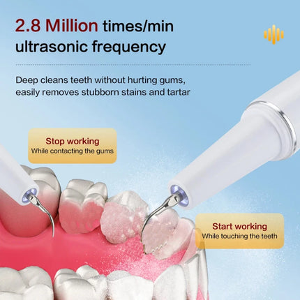 XIAOMI MIJIA Ultrasonic Dental Scaler 2.8M/min High Frequency Vibrating Teeth Cleaner Plaque Calculus Tartar Stains Remover