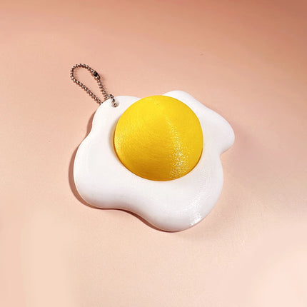 Calming Keychain Keys Finger Button Anti-stress Toys Funny Watermelon French Fries Ice Decompression Gifts for Children Adults