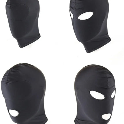 Head Mask Spandex Lycra Hood Bdsm SM Role Playing Game Erotic Latex Leather Fetish Open Mouth Hood Mask Sex Toys adult Sexy Toy