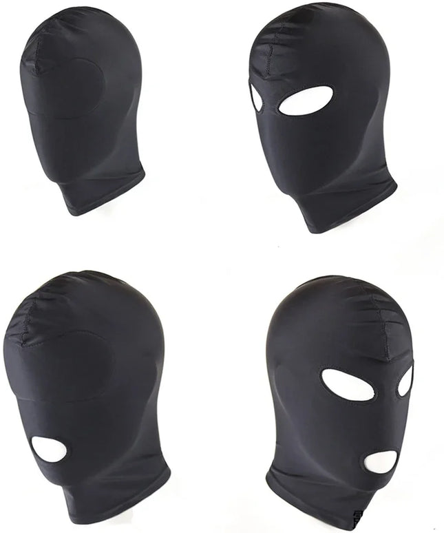 Head Mask Spandex Lycra Hood Bdsm SM Role Playing Game Erotic Latex Leather Fetish Open Mouth Hood Mask Sex Toys adult Sexy Toy
