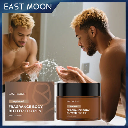 Men's Scented Body Lotion Sandalwood Extract Improves Skin Elasticity Radiance Non Greasy Fast Absorption For Dry Skin