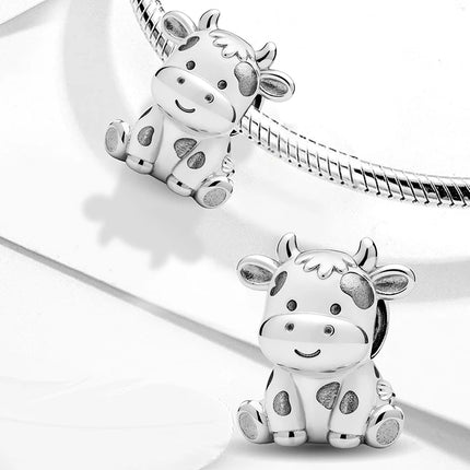 925 Sterling Silver Animal Series Little Lion Butterfly Spot Dog Charms Beads Fit Original Pan Bracelet High Quality DIY Jewelry
