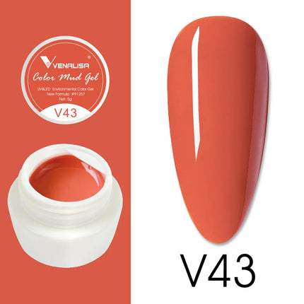VENALISA Color Mud Gel Pure DIY Nail Art Design UV Gel Polish Professional Manicure Varnishes for Quality Artistry
