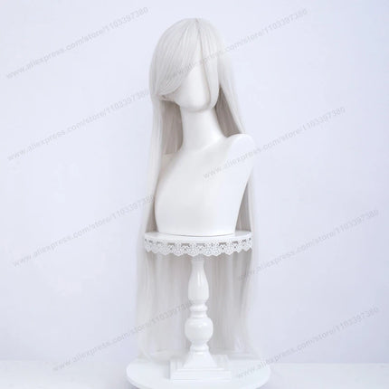 Anime 100Cm Long Staight Cosplay Synthetic Wig Black White Red Pink Brown Gold Blue Women Heat Resistant Hair High Quality Wigs