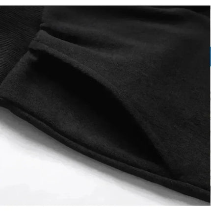 Men's Casual Sports Shorts with Cross Print and Letter Design, Drawstring Waistband and Pockets, Summer Street Fashion