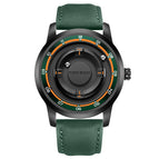 Green leather