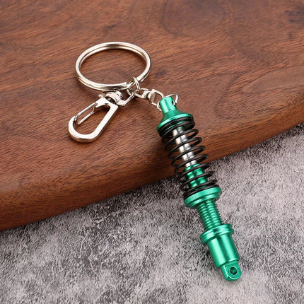 Creative Gear Head Keychain Speed Gearbox Keyring For Car Key Turbo Hub Brake Disc Pendant Shock Absorber Keys Holder Chain Ring