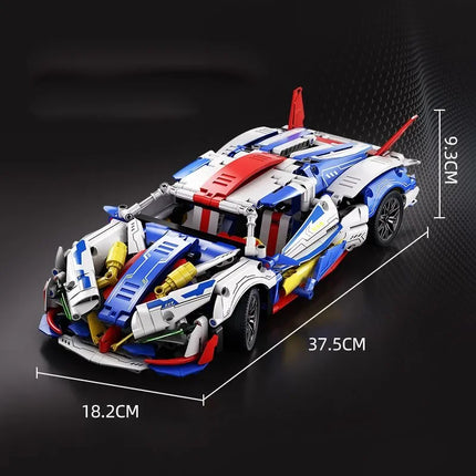 New Technical 1：14 Racing Sport Car Model Building Blocks City Mechanical Speed Vehicle Supercar Brick Puzzle Toys Kid Adult Gi