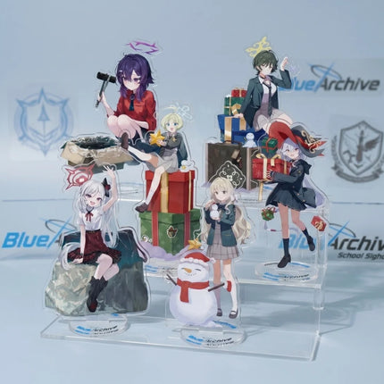 Blue Archive Anime 15cm Acrylic Stand Keychain Misono Mika Takanashi Hoshino Hayase Yuuka Sunaookami Shiroko Desk Decor Gift