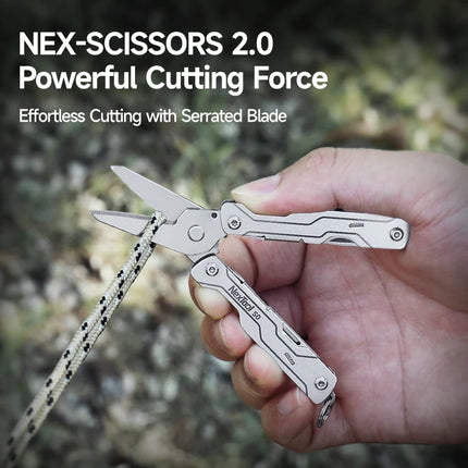NexTool Micro Multitools S0 Mini Sailor Scissors 8 In 1 Mini Pocket Multitool EDC Folding Hand Tools Camping Survival Multitool