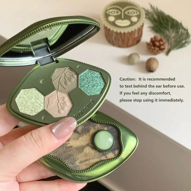 Girlcult Hallucination Eyeshadow Palette 60 Dongchong, Hallucination Powder Texture, Fine-Milled Pigmentation, Dimensional Blending