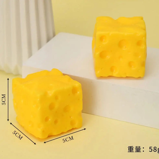 Giant Cheese Squeeze Toy Extra Large Size Cheese Squishy Fidget Toys Slow Rebound Shapeable Venting Ball for Adults Gifts