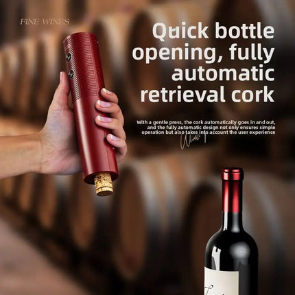 Household USB Rechargeable Electric Bottle Opener Automatic Wine Bottle Opener with Bottle Opener and Bottle Cap