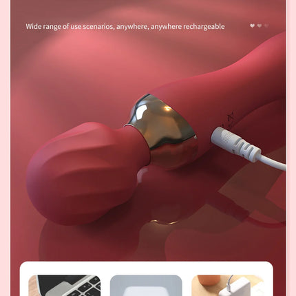 Powerful Vibrator Dildos Wand for Women 10 Modes Clitoris Stimulator G Spot Vagina Massager Female MasturbatorSex Toys Adults 18