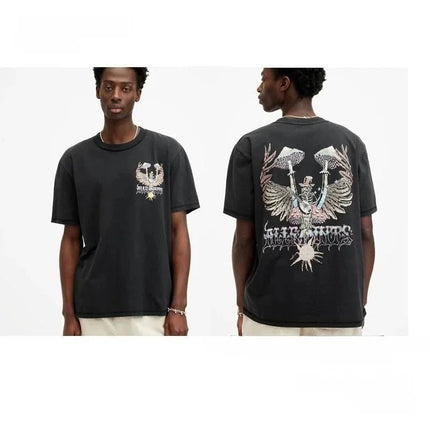 European Style Sport Casual Cotton T-Shirt All SAI Brand Round Neck Short Sleeve Unisex Summer Breathable Printed T-Shirt