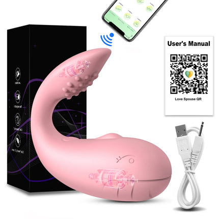 APP Bluetooth Control Clitoris Vibrator for Women Clitoral Stimulator Female G Spot Wearable Love Egg Adult Vibrating Sex Toy