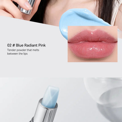 Gecomo Temperature Color Change Lip Balm Long-Lasting Hydration Soft Moisturizing Deep Nourishment Fine Glitter Anti-Wrinkle Enhance Complexion Lip Care