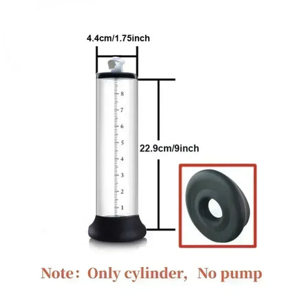 22/30cm Acrylic Penis Pump Accessories Vacuum Penis Enlarger Sex Toys For Man Cylinder Set Penis Enlargement Penile Trainer 18