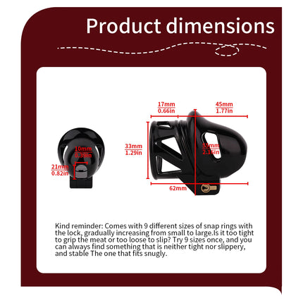LICKER Easy To Wear ABS Stainless Steel Glans Chastity Cage Penis Head Breathable Chastity Lock Dick Bondage For Men Sissy Gay