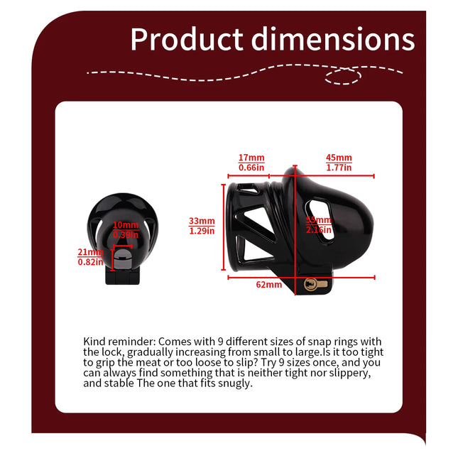 LICKER Easy To Wear ABS Stainless Steel Glans Chastity Cage Penis Head Breathable Chastity Lock Dick Bondage For Men Sissy Gay