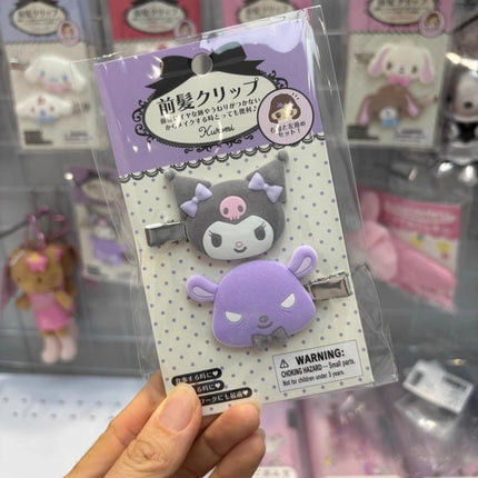 Kawaii Sugarbunnies Hairpin Cartoon Kuromi My Melody Sweet Girl Bangs Side Clip Creative Cinnamoroll Hair Clips Christmas Gifts