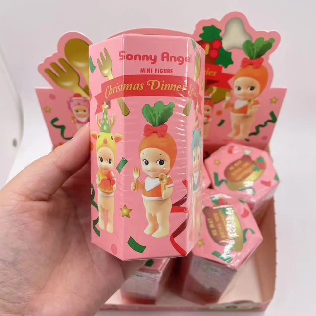 Sonny Angel Mini Figure 2024 Christmas Dinner Series Blind Box Mystery Box Lion Reindeer Owl Crocodile Strawberry SAS65950