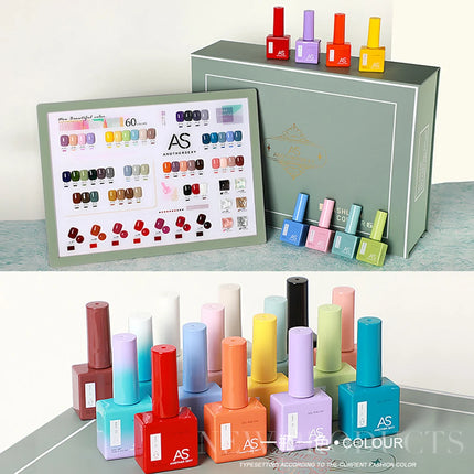 AS 1pc 15ml Bright Yellow Gel Nail Polish Starter Pure Soak Off No Wipe Nail Gel Polish Varnish Suitable For All Seasons