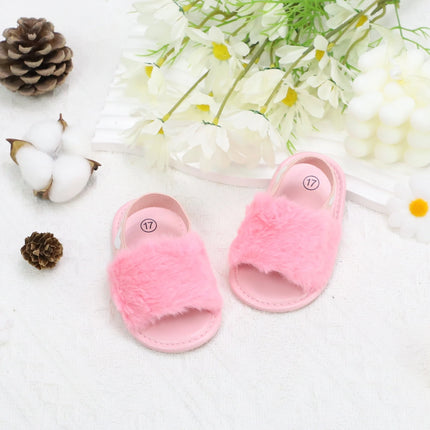 Baby girl winter breathable front shoes cute plush toddler shoes baby shoes