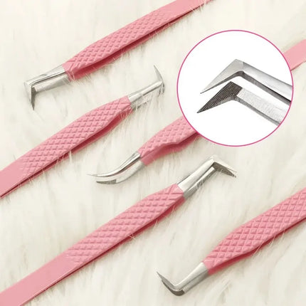Lash Tweezers with Fiber Tip Tweezers for Eyelash Extensions Fiber Tips Eyelash Tweezers Eyelash Extensions Lash Tweezers