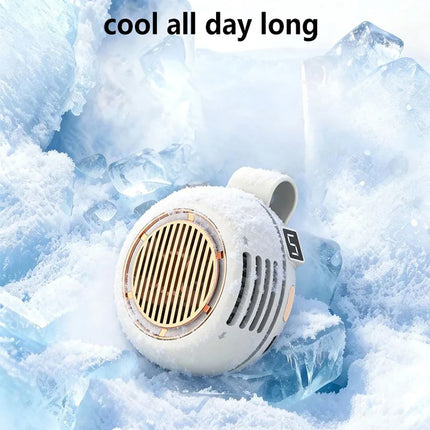 Lenovo Portable Clip Fan Mini Bladeless Handheld Air Cooler Small Strong Wind Wearable Belt Fan USB Rechargeable Cooling Fan