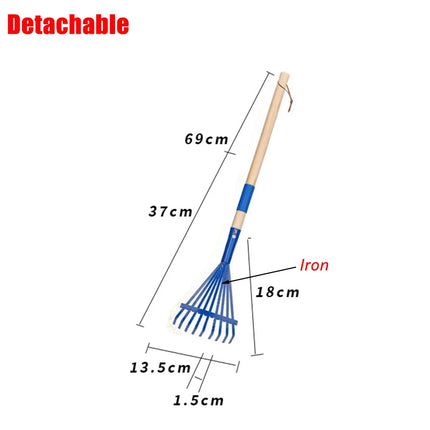 1/4/6pcs Kids Gardening Tools Set Outdoor Digging Weed Toys Detachable Handle for Planting Household Farming Garden Flower