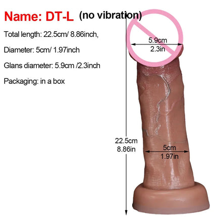 Realistic Big Glans Dildo Soft Silicone Huge Dick Strong Man Penis with Suction Cup Anal Vaginal Masturbators Sex Cock Adult 18+