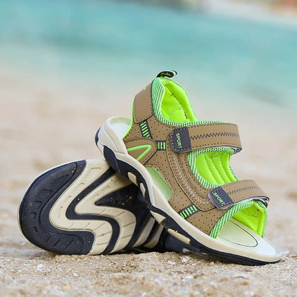 Children Sandals Summer Breathable Non Slip Soft Sole Casual Beach Shoes Boys Daily Fast Drying Comfort Walking Sports Sandals