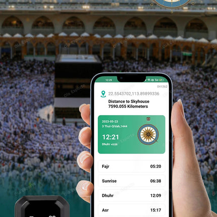 2025 IQibla Smart Zikr Ring Praise Tasbih Tally Electronic Digital Counter for Muslims Prayer Time Vibration Reminder Waterproof