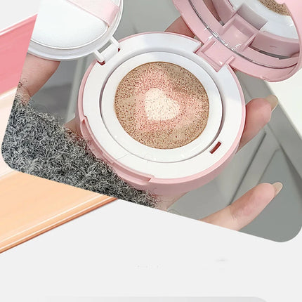 3-In-1 Air Cushion Compact Cream Hydrated High Coverage Foundation Natural Isolate Brighten Concealer BB Cream KoreanMakeup Base