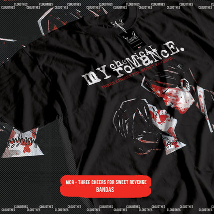 BANDAS MCR THE BLACK PARADE T-shirt Women Men Gothic Retro Oversized Y2k Street Short Sleeve Comfortable Cotton Harajuku Tees