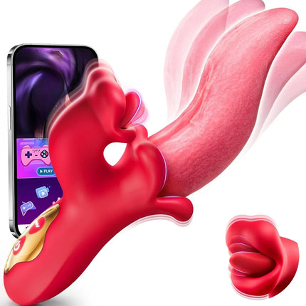 Pink Tongue Rabbit Stimulator 360 Degree Swing Design 9 Licking 9 Vibration Modes Soft Silicone USB Charging Private Sex Toy 18+