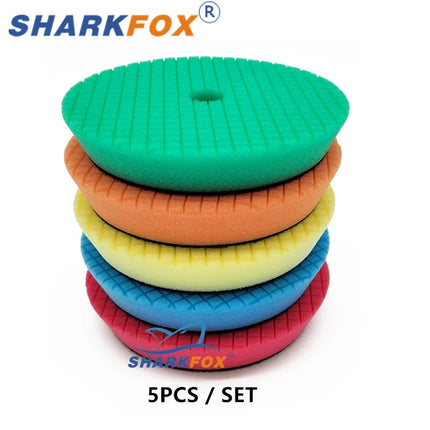 Sharkfox 5 (125mm)/6 Inches (150mm) Polishing Pad Detailing Buffing Polishing Wheel Polishing Glossy Pad Polisher Disc Gloss