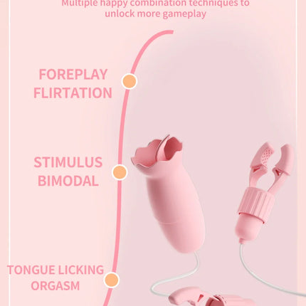 Gentle Nipple Pleasure Device – Dual Suction & Vibration for Sensitive Skin, Quiet Intimate Massager for Women, USB Rechargeable