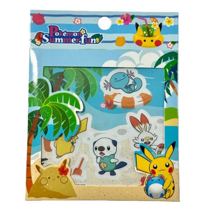 10Pcs Genuine Pokemon Stickers Cartoon Pikachu Squirtle Toys Decals For Water Mug Phone Helmet Guitars Scrapbook Decor Girl Gift