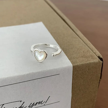 925 Sterling Silver Heart Ring / Bague Argent 925 Cœur Ajouré