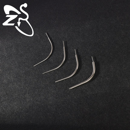 ZS 1 Piece G23 Titanium Curved Taper Insertion Pin Tool Internal Thread Piercing Kit For Tragus Helix Lip Nose Piercing Jewelry
