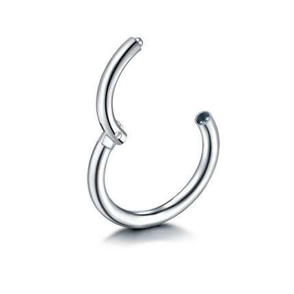 1Pc 316L Stainless Steel Hinged Segment Nose Ring Ear Cartilage Tragus Helix Lip Piercing Nose Hoop Body Piercing Jewelry