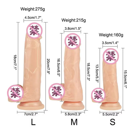 Soft Jelly Dildo Testis Realistic Anal Dildo Penis Suction Cup Male Dick Female Masturbation Fidget Toys Sex Toys for Woman