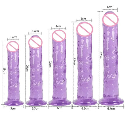 Cheap 5 Colors Small Transparent Dildo Suction Cup Jelly Dick Women Erotic Anal Sex Toys Soft Clitori Vaginal Masturbators Penis